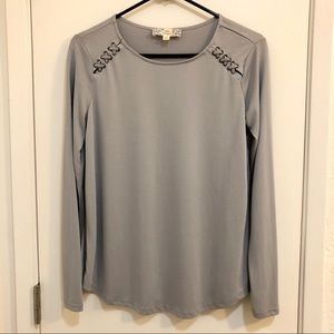 Long Sleeve Gray Top